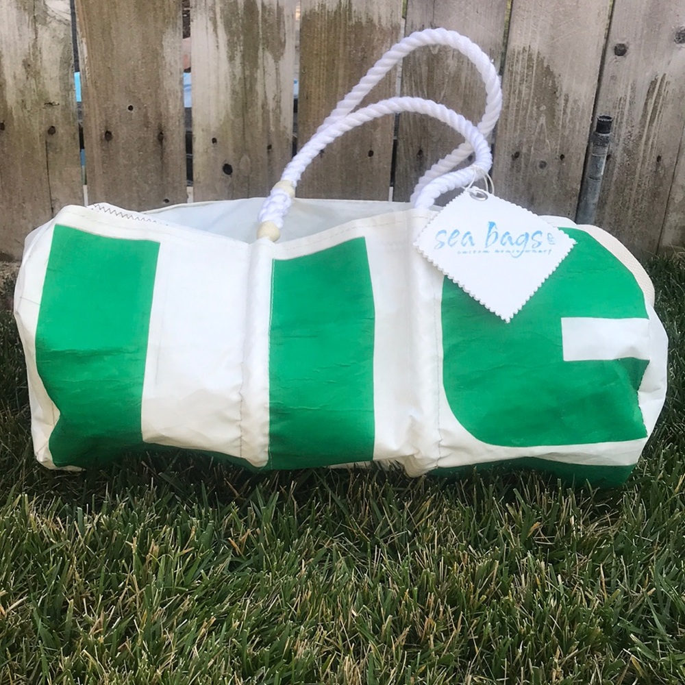 Vintage Seabag duffel w/green US